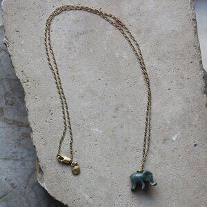 J. Crew Elephant Necklace